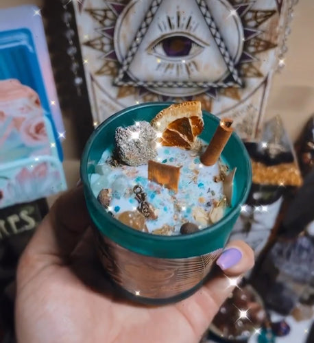 Money Magick Candle, Spray & Roller Oil Set | Abundance, Prosperity & Wealth Blessings Ritual Manifestation